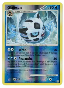 Glalie Reverse Holo 18/99 Arceus Pokemon Card - Image 1