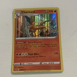 Pokemon TCG Charizard Pokemon Go Reverse Holo Card 010/078 LP Condition - Image 1