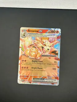 032/198 Arcanine Ex Scarlet & Violet Base Double Rare Pokemon TCG - Image 1