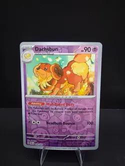 Pokemon TCG Dachsbun Reverse Holo- Paldean Fates, near Mint - Image 1