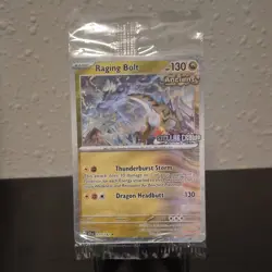 Pokemon TCG Raging Bolt Best Buy 111/142 Promo Cosmo Holo EN 130 HP SEALED - Image 1
