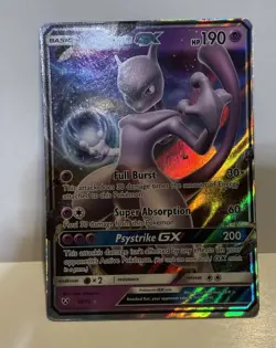 Mewtwo GX 39/73 Shining Legends Ultra Rare Holo Pokemon 2017 LP - Image 1