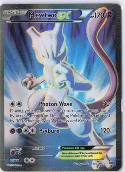 Pokemon TCG Mewtwo EX Full Art Holo Ultra Rare Breakthrough 157/162 170 HP EN - Image 1