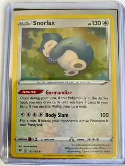 Pokemon TCG Snorlax Vivid Voltage 131/185 Holo Holo Rare - Image 1