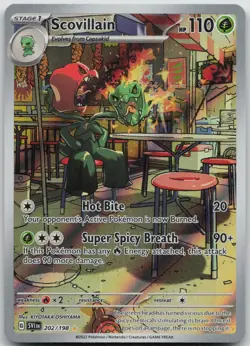 Scovillain 202/198 Illustration Rare Scarlet & Violet Pokemon Near Mint - Image 1