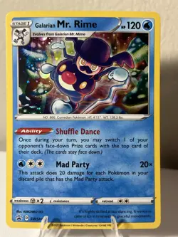 SWSH: Sword & Shield Promo Cards SWSH079 Galarian Mr. Rime Pokemon TCG - Image 1