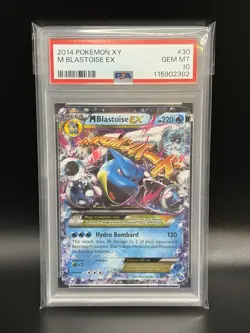 2014 M BLASTOISE EX Pokemon Card #30 30/146 XY Holo PSA 10 Gem Mint - Image 1