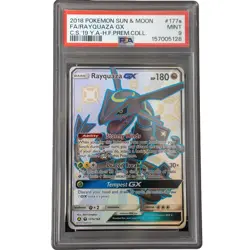 Rayquaza GX #177a/168 Sun & Moon PSA 9 Pokemon Card *AE - Image 1