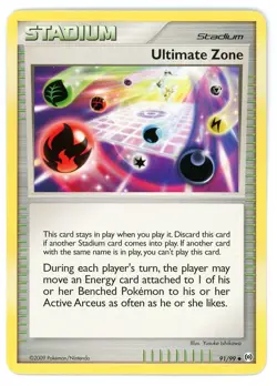 Ultimate Zone 91/99 Arceus Pokemon Card - Image 1