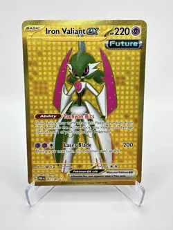Iron Valiant ex 261/182 SV04: Paradox Rift Holo Pokemon Lightly Played - Image 1