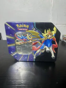 Pokemon TCG: Slashing Legends Tin - Zacian ex (Sealed) - Image 1