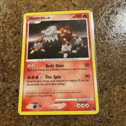 Pokemon Heatran 1/17 Pop Series 8 Cosmos Holo Rare 2008 MP - Image 1