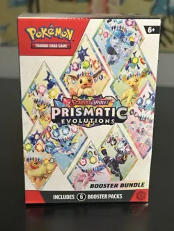 Pokemon TCG Scarlet & Violet—Prismatic Evolutions Booster Bundle Box (6 Packs) - Image 1