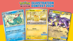 💫Brand New - Pokemon Illustration Contest Promo Cards x3 - Sealed - Image 1