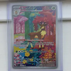 The Pokemon Company Sawsbuck 166/162 IR Holo Full Art SV05 Temporal Forces - Image 1