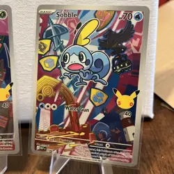 Series 2 First Partner Illustration Grookey, Scorbunny, Sobble Pokemon! In Hand! - Image 4