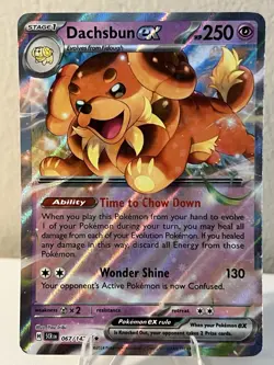 Dachsbun ex Double Rare SV07: Stellar Crown 067/142 Pokemon TCG - Image 1