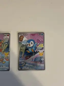 Pokemon First Partner Illustration Series 1 Gen 4 Turtwig, Chimchar & Piplup - Image 5