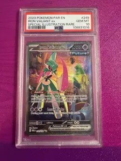 🔥 PSA 10 Iron Valiant ex #249/182 – Special Illustration Rare EN 🔥 - Image 1