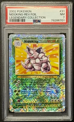Nidoking 31/110 Legendary Collection Reverse Holo Pokemon NM 7 - Image 1