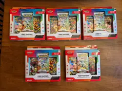 Pokemon First Partner Series 2 Collection Box Lot Of 5 Factory Sealed - Image 1