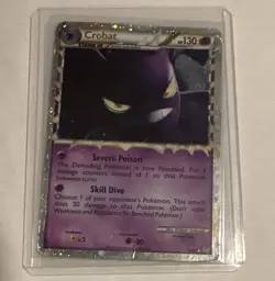 Pokemon Crobat (Prime) 84/95 Unleashed Stage 2 Ultra Rare Holo TCG EN Heavy Wear - Image 1