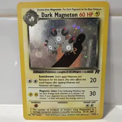 Pokemon TCG WOTC Team Rocket Dark Magneton 11/82 Holo Rare Vintage LP! - Image 1