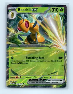 Pokemon tcg ME04: Chaos Rising Beedrill ex Near Mint or Better - Image 1