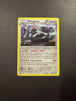 2015 Pokemon, Ancient Origins, #49/98 Metagross, Cracked Ice Holo Rare, Deck - Image 1