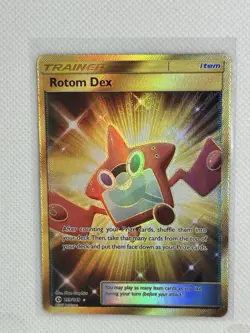 Pokemon Rotom Dex 159/149 Sm Base Set Holo Secret LP - Image 1