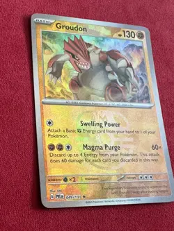 Pokemon Groudon 049/131 Master Ball Prismatic Evolutions Shiny Extremely Rare - Image 4