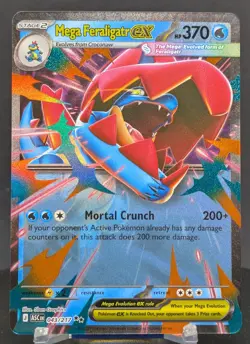 Pokemon Mega Feraligatr ex #043/217 English Ascended Heroes Double Rare - Image 1