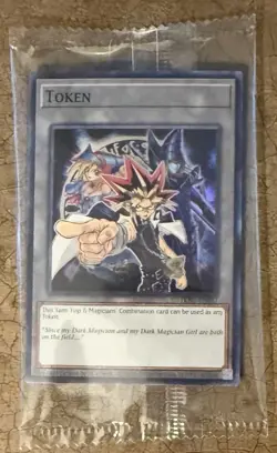 Yugioh! Yu-Gi-Oh TCG Burst Protocol Token TKN5-EN037 YUGI DARK MAGICIAN / GIRL - Image 1