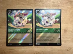 Two Disney Lorcana Buzz Lightyear Toy Story 5 Promo Cards 57/P3 - Image 1