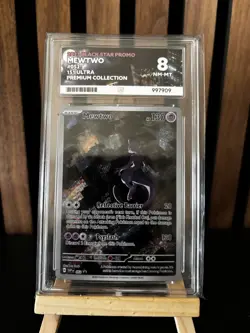 Mewtwo 052 Sv: Scarlet & Violet 151 Promo Cards Holo, ACE 8 LABEL graded TCG. - Image 1
