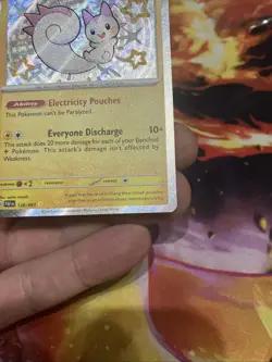 Pokemon TCG Pachirisu 138/091 Baby Shiny Rare Holo Card Paldean Fates NM - Image 5