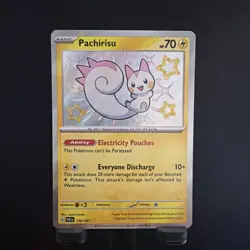 138/091 Pachirisu - Paldean Fates - Shiny Rare - Pokemon Card TCG - Image 1