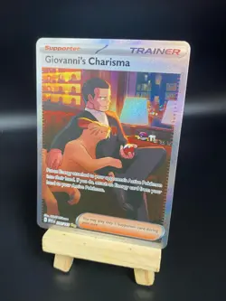 Pokemon - Giovanni's Charisma - 204/165 - Scarlet & Violet 151 - Holo NM - Image 1