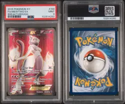 2015 Pokemon XY Breakthrough Mewtwo EX Full Art Ultra Rare 158/162 PSA 9 - Image 3