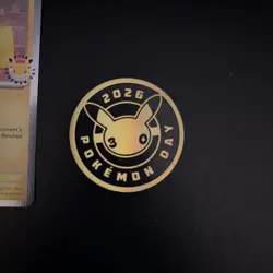 Pikachu Holo 051/162 30th Anniversary + Pokemon Day 2026 Coin NM - Image 4