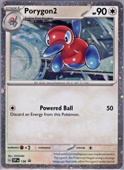 Porygon2 #138 Cosmic Holo Black Star Promo Scarlet & Violet Pokemon 2024 NM - Image 1