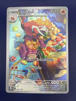 Fuecoco Crocalor Skeledirge Art Set 201 202 259 Paldea Evolved Pokemon TCG - NM - Image 4
