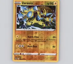 Zeraora 056/195 Reverse Holo R Silver Tempest NM Pokemon - Image 1