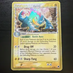 STAMPED Pokemon Dragon Frontiers Feraligatr Delta Species 2/101 Rev. Holo MP-LP - Image 1