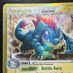 STAMPED Pokemon Dragon Frontiers Feraligatr Delta Species 2/101 Rev. Holo MP-LP - Image 5
