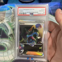 PSA 10 Pokemon TCG Penny Paldean Fates Trainer Holo 239/091 Illustration Rare - Image 2