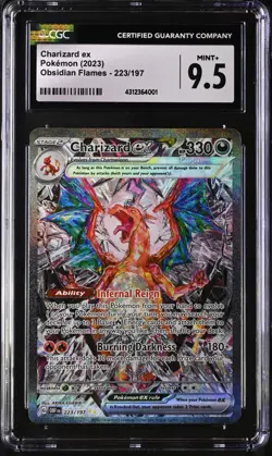 Charizard ex 223/197 CGC 9.5 - 2023 Pokemon SV Obsidian Flames SIR - Image 1
