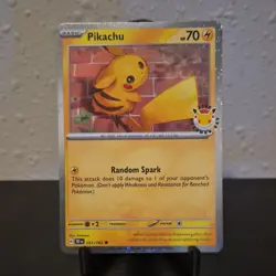 Pokemon TCG Pikachu 051/162 Pokemon Day 2026 Promo Cosmo Holo EN - Image 1