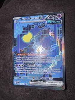 Pokemon Prismatic Evolutions Iron Crown EX 158/131 SIR Special Illustration Rare - Image 1