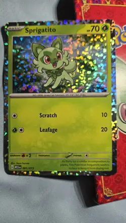 Sprigatito 1/15 McDonald's 2023 Pokemon Match Battle Promo Set Holo Pokemon - Nm - Image 1